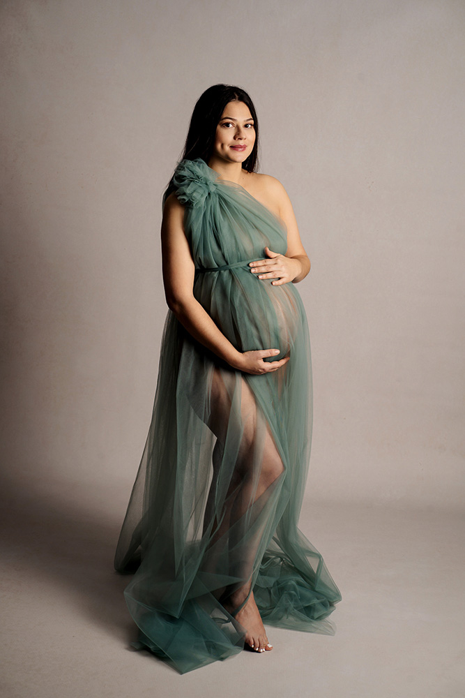 Babybauchshooting mit Tüll