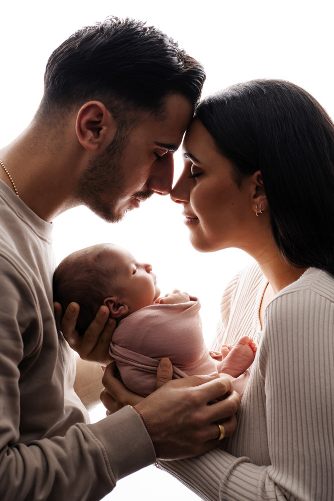 Familienbild im Gegenlicht in Bad Salzuflen