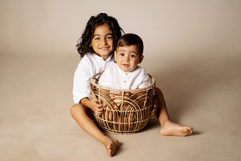 Zartes Babybild aus einem Fotoshooting in Herford, Studioaufnahme