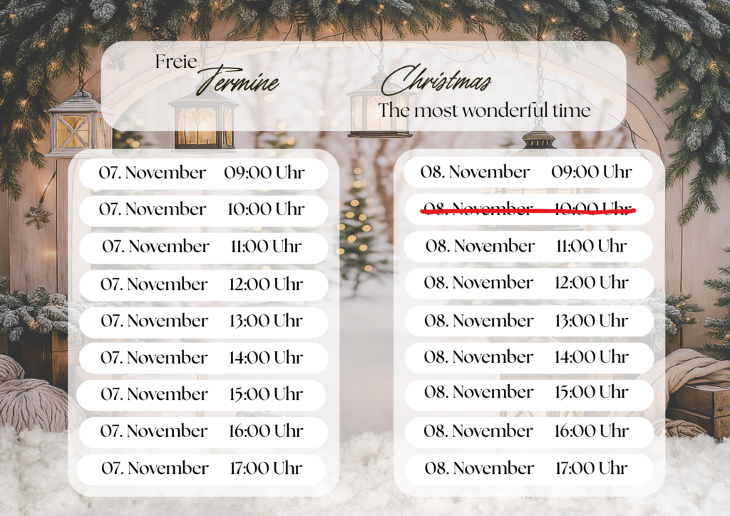 Freie Termine Christmas